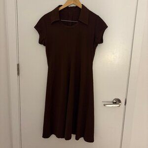 Vintage brown mod 60s/70s dress